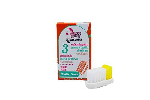 Lamazuna Recambios para cepillos de dientes Lamazuna de dureza suave 3 Unidades 50 ml