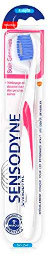 Brosse à Dents Sensodyne, Soin Gencives, Pour Dents Sensibles, Souple