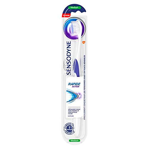 Sensodyne Brosse à Dents, Rapide Action, Pour Dents Sensibles, Medium