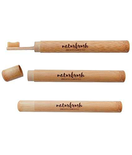 Naturbrush Estuche Funda De Bambu Para Cepillo De Dientes 100 ml