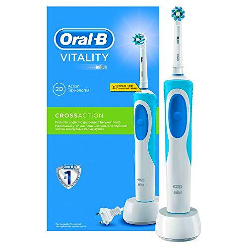 Oral-B Vitality Plus Crossaction - Cepillo de Dientes Eléctrico Recargable con Tecnología Braun