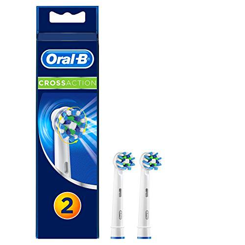 Oral-B Cross Action - Cabezales para cepillo de dientes, pack de 2