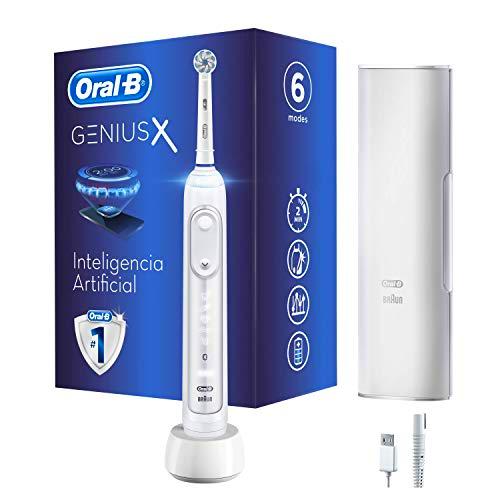 Oral-B Genius X 20000N - Cepillo de Dientes Eléctrico con Tecnología de Braun, Blanco