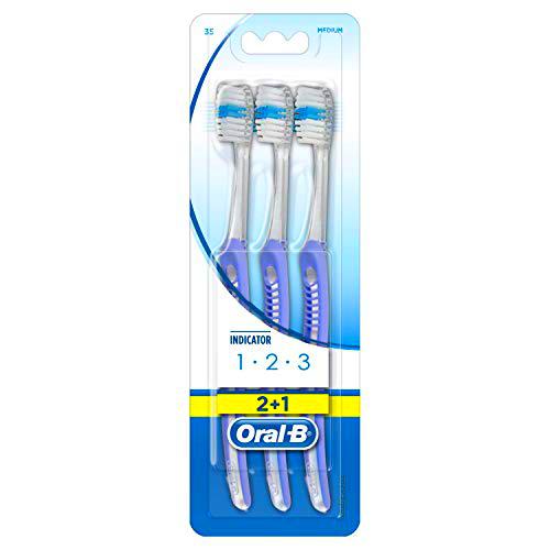 Oral-B Manual 1 2 3 Indicador Del Cepillo De Dientes 3 Unidades 60 g