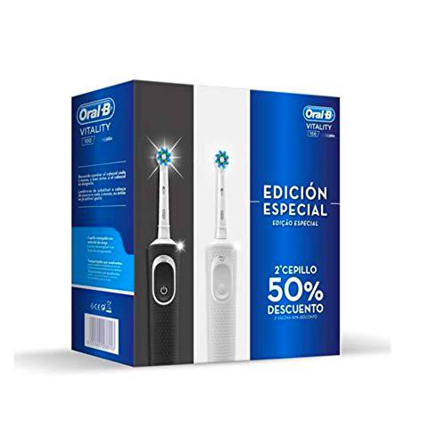 Oral B - Oral-B Vitality 100 Edición Especial Pack 2 Cepillos Blanco/Negro