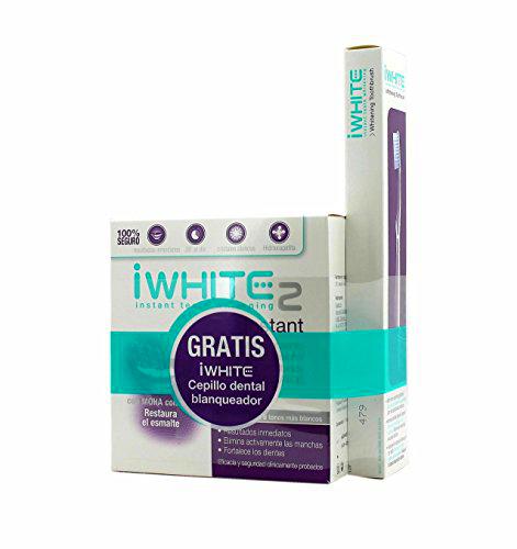 Iwhite, 10 moldes y cepillo de dientes.