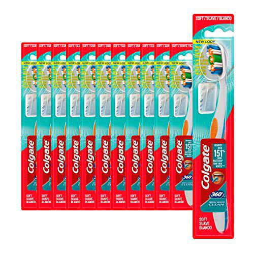 Colgate 360, Cepillo De Dientes Suave, Pack 12 Uds 300 g