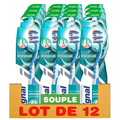 Signal Brosse à Dents Manuelle Souple, Soin Interdentaire (Lot de 12 Brosses à Dents)