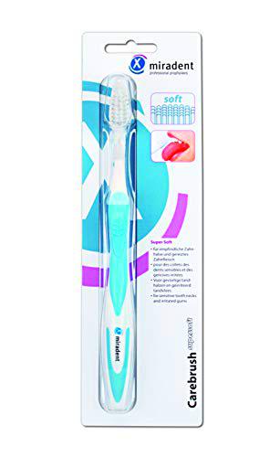 Miradent carebrush Supersoft cepillo de dientes azul -  - Juego de 3