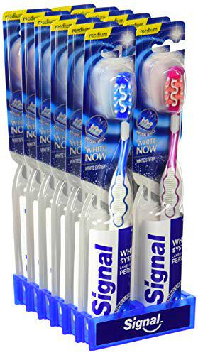 Signal Cepillo Dientes White Now, Medio 42 mm - Pack de 12 unidades