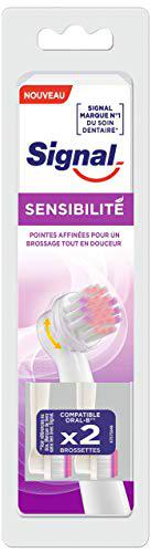 Signal Cabezal de cepillo especial para dientes sensibles, pack de 2