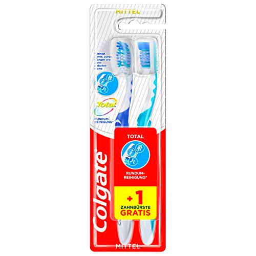 Colgate Total - Cepillo de dientes (1 + 1, 2 unidades)