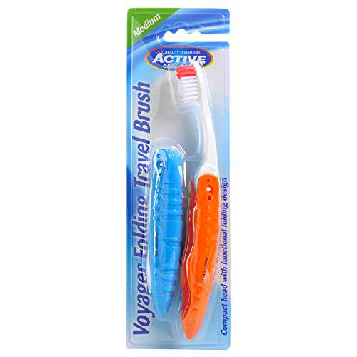 Beauty Formulas Active Oral Care Voyager - Cepillo de dientes de viaje plegable