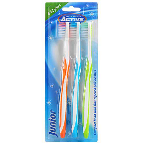 Beauty Formulas Active Oral Care Junior Cepillo de dientes 3 piezas, surtido