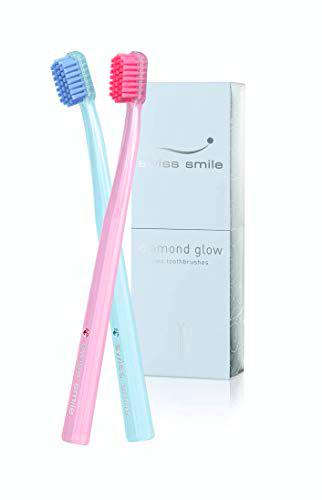 BigBuy Swiss Smile Cepillo de Dientes, Diamong Glow , 2 piezas