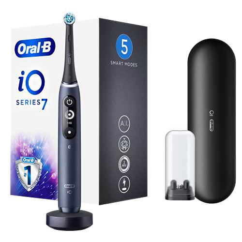 Oral-B iO 7n Cepillo De Dientes Eléctrico, 1 Mango Negro Recargable Con Tecnología Magnética De Braun