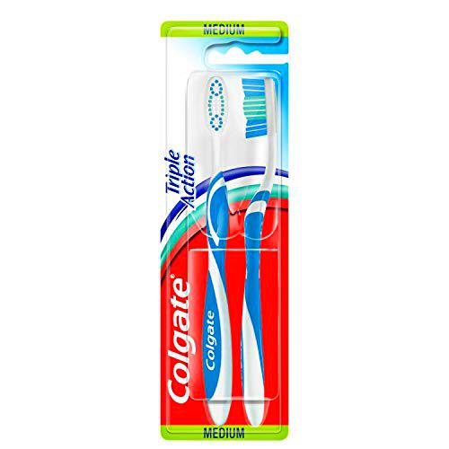 Colgate Cepillo de dientes Triple Action, 2 unidades