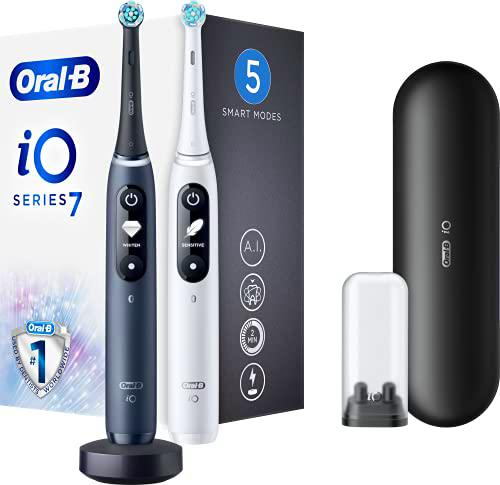 Oral-B - Juego de 2 cepillos de dientes eléctricos negro/blanco