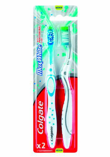 Colgate Max White, Cepillo de Dientes - 2 ud