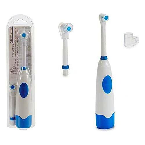 Cepillo de Dientes Eléctrico y Recambio Azul/Blanco 3 V 1,8 W 600 mAh