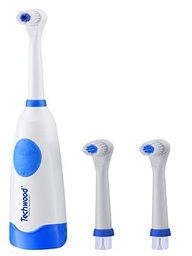 Techwood TBAD-034 - Cepillo de dientes eléctrico + 3 cepillos