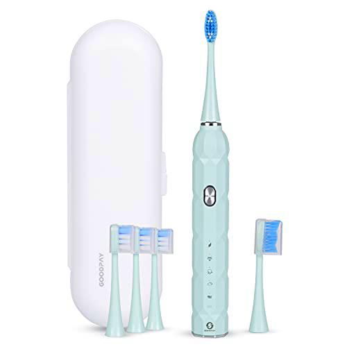 DAM Cepillo dental eléctrico sónico ET04, con 5 modos de cepillado