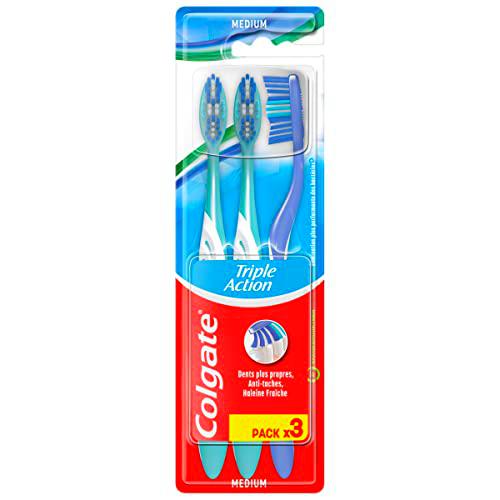 Colgate Cepillo de dientes multiacción Tripack Medium