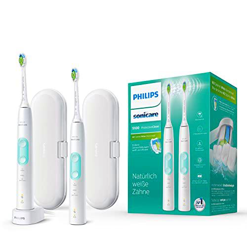 Philips Sonicare ProtectiveClean 5100 HX6857/34 - Cepillo de dientes eléctrico en paquete doble