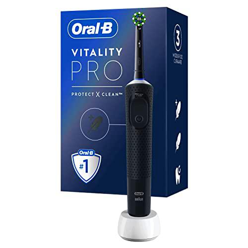 Oral-B Vitality Pro Cepillo Eléctrico Negro, Con 1 Cabezal