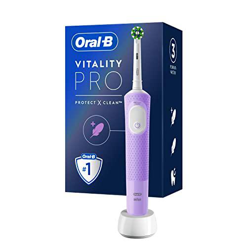 Oral-B Vitality Pro Cepillo Eléctrico Morado, Con 1 Cabezal