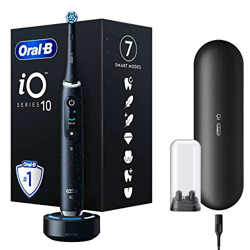 Oral-B iO 10 Cepillo Eléctrico Negro, Con 1 Cabezal Y 1 Estuche De Viaje De Carga