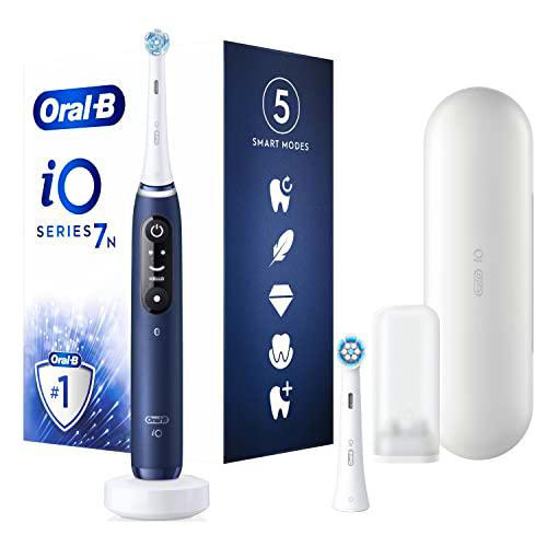 Oral-B iO 7N Cepillo Eléctrico Azul, Con 2 Cabezales Y 1 Estuche De Viaje