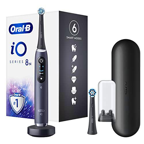 Oral-B iO 8N Cepillo Eléctrico Negro, Con 2 Cabezales Y 1 Estuche De Viaje