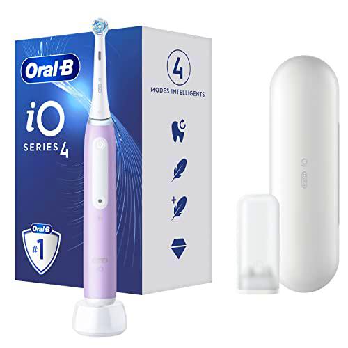 Oral-B iO 4N Cepillo Eléctrico Lavanda, Con 1 Cabezal y 1 Estuche De Viaje De Carga