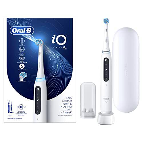 Oral-B iO 5N Cepillo Eléctrico Blanco, Con 1 Cabezal Y 1 Estuche De Viaje