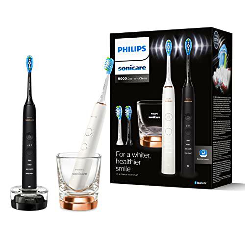 Philips Sonicare DiamondClean Series 9000 - Cepillos de dientes Double Pack Advanced Whitening Sonic Electric Cleaner