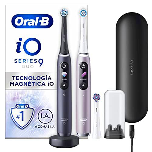 Oral-B iO 9 Cepillo de Dientes Eléctrico Dúo Negro Lava Y Rosa Cuarzo