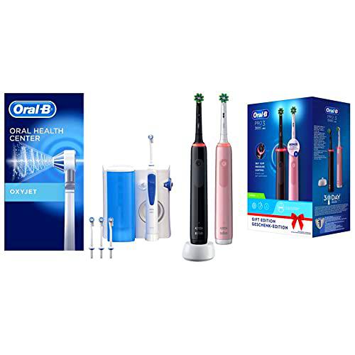 Oral-B Oxyjet Irrigador Dental con Tecnología Microburbujas + 4 Cabezales de Recambio