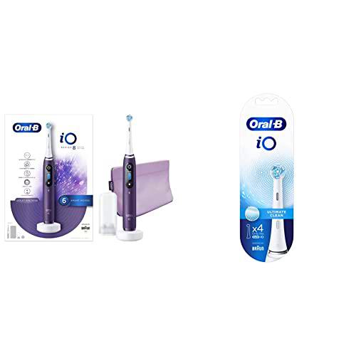 Oral-B iO 8 Cepillo de Dientes Eléctrico con Mango Recargable,Cabezal de Recambio,Cargador