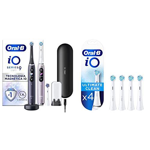 Oral-B iO 9 Cepillo de Dientes Eléctrico Dúo Negro Lava Y Rosa Cuarzo