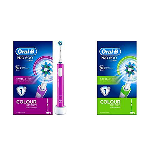 Oral-B PRO 600 CrossAction Cepillo de Dientes Eléctrico con Mango Recargable