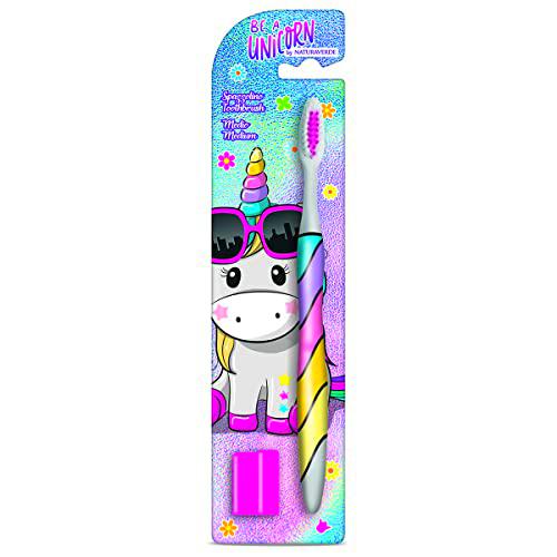 Naturaverde | Kids - Be a Unicorn - Cepillo de dientes con cerdas medianas para niños