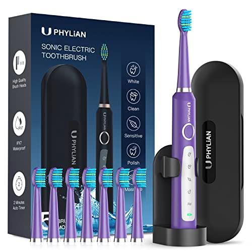 Cepillos de Dientes Electricos Sónico Hombres - Cepillo Electrico Adultos con Estuche