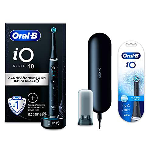 Oral-B iO 10 Cepillo de Dientes Eléctrico Negro, con Mango Recargable