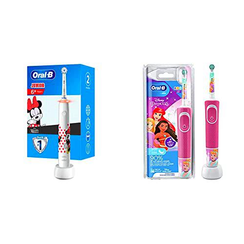 Oral-B Junior Cepillo De Dientes Eléctrico, 1 Mango Recargable De Minnie &amp; Kids