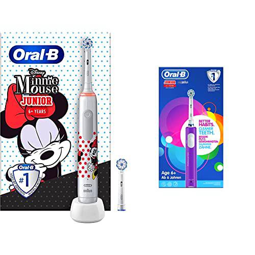 Oral-B Junior Cepillo de Dientes Eléctrico con Mango Recargable de Minnie