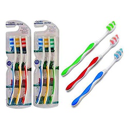 BigBuy Home S3605639 Cepillo de Dientes, 3 pcs