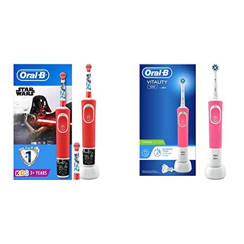 Oral-B Niños Cepillo De Dientes Eléctrico con Mango de Star Wars Recargable y Tecnología Braun