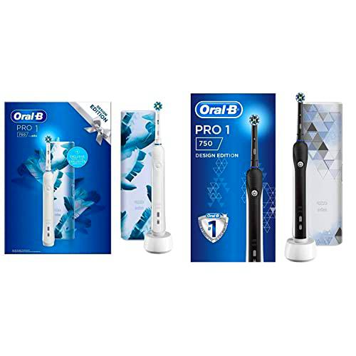 Oral-B Pro 1750 - Cepillo de dientes eléctrico recargable con 1 mango sensor de presión