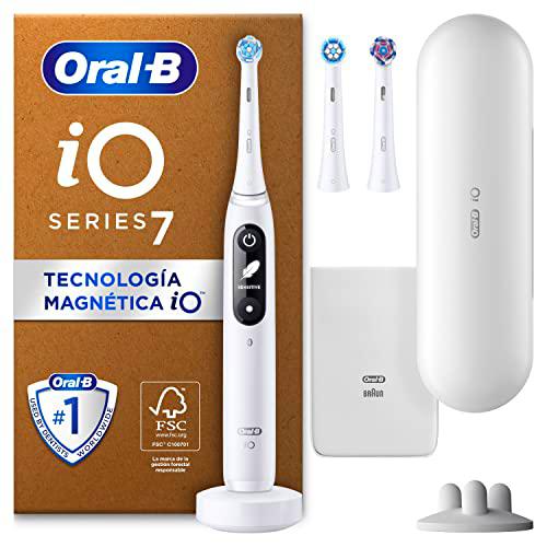 Oral-B iO 7 Cepillo De Dientes Eléctrico Blanco, 3 Cabezales